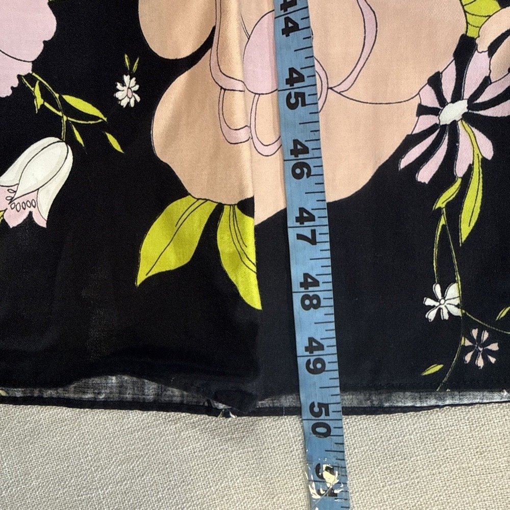 Vtg‎ Dutchess Individually Yours Maxi Dress M Black Floral Babydoll Cottagecore - Picture 11 of 14